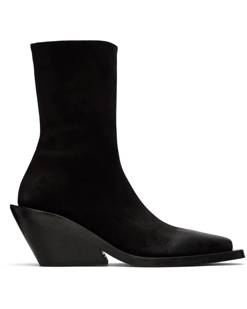 Marsèll Black Gessetto Ankle Boots 666