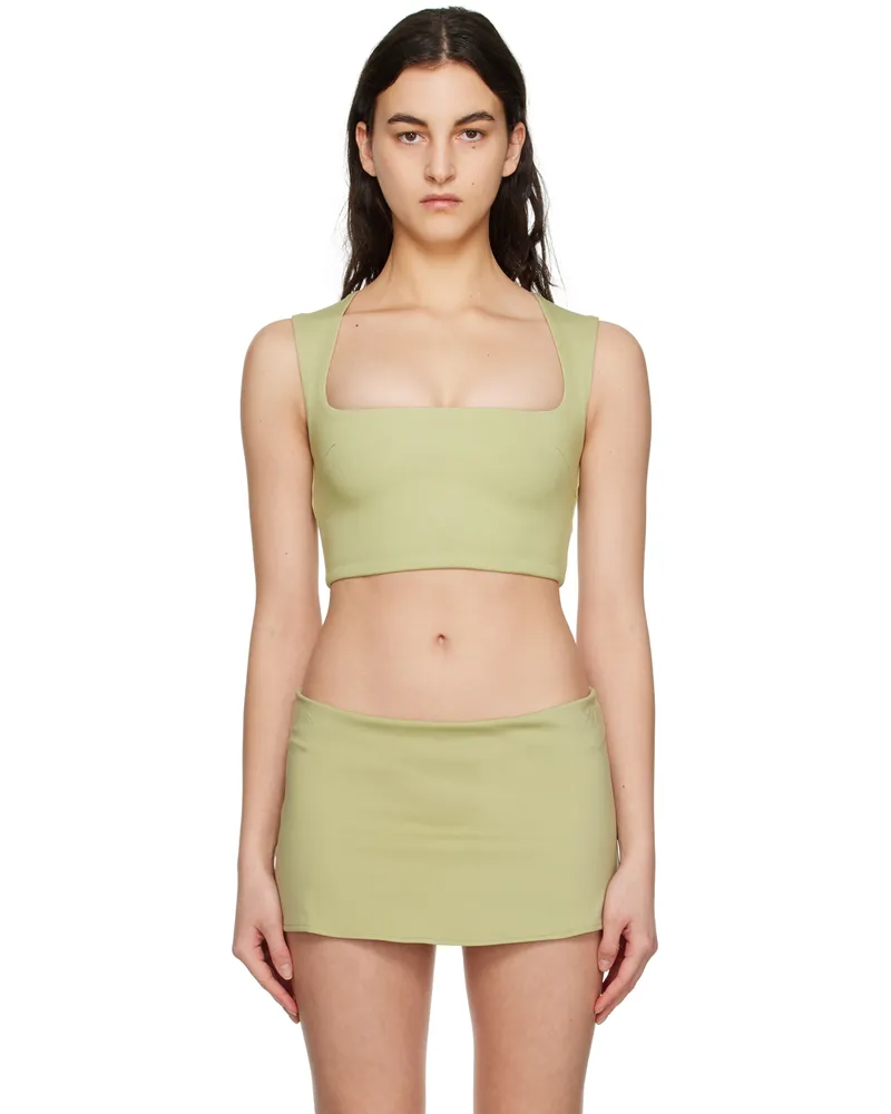 GUIZIO Green Celestial Tank Top Sage
