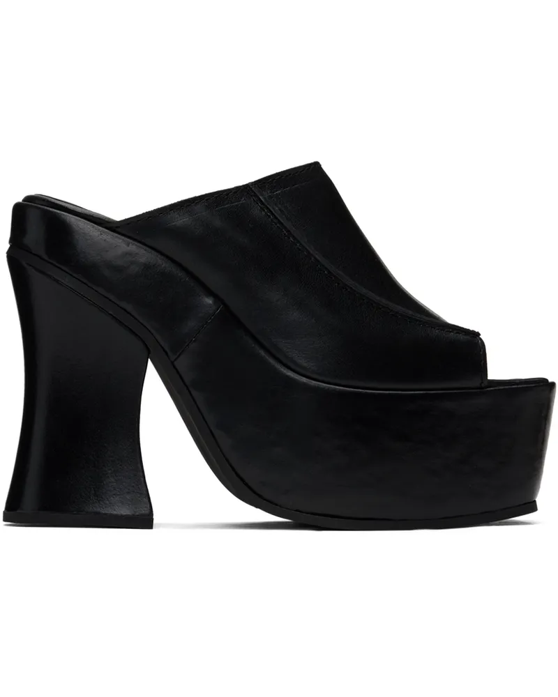 Eckhaus Latta Black Frame Mules Black