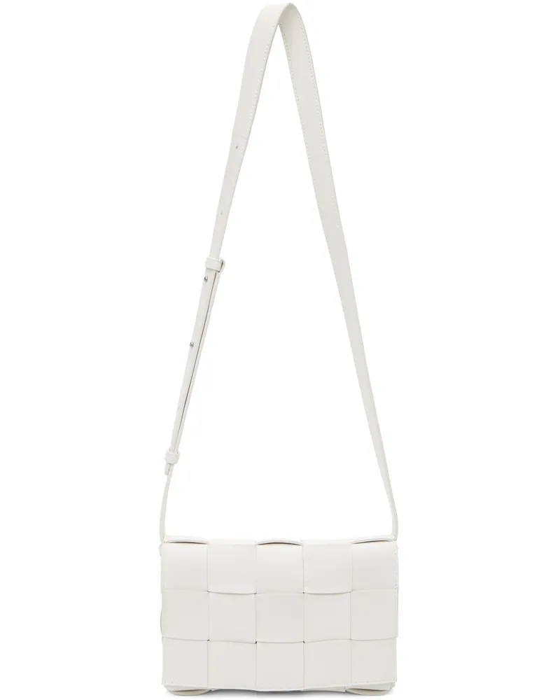 Bottega Veneta White Cassette Crossbody Bag 9007