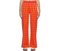 Orange Jabber Trousers