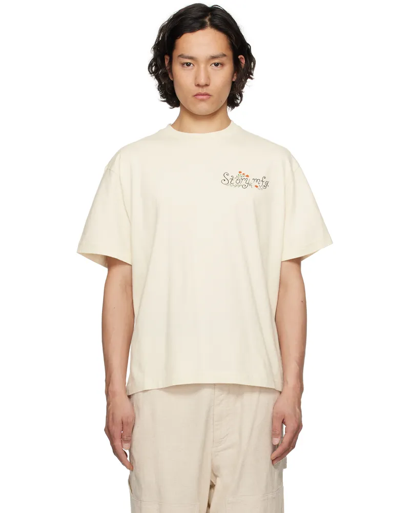 STORY mfg. Off-White Grateful SS T-shirt Ecru
