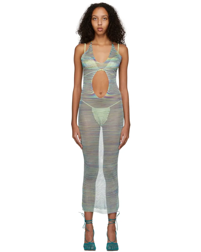 Isa Boulder Multicolor Long Pullaway Jelly Dress Neptune