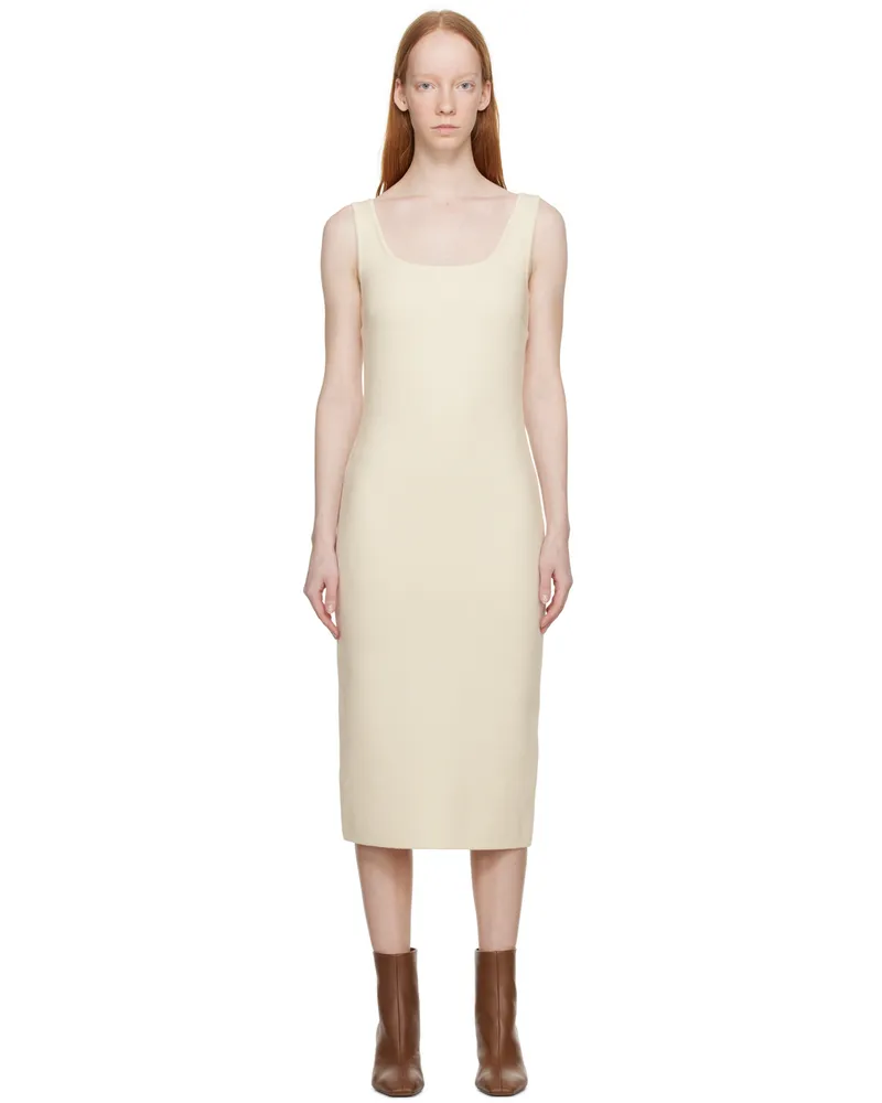 Max Mara Off-White Onagro Midi Dress 001