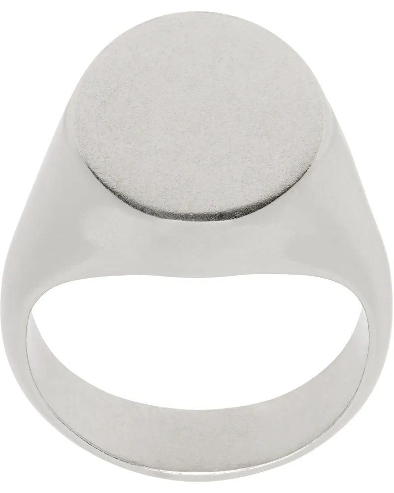Maison Margiela Silver Logo Reference Ring Palladio