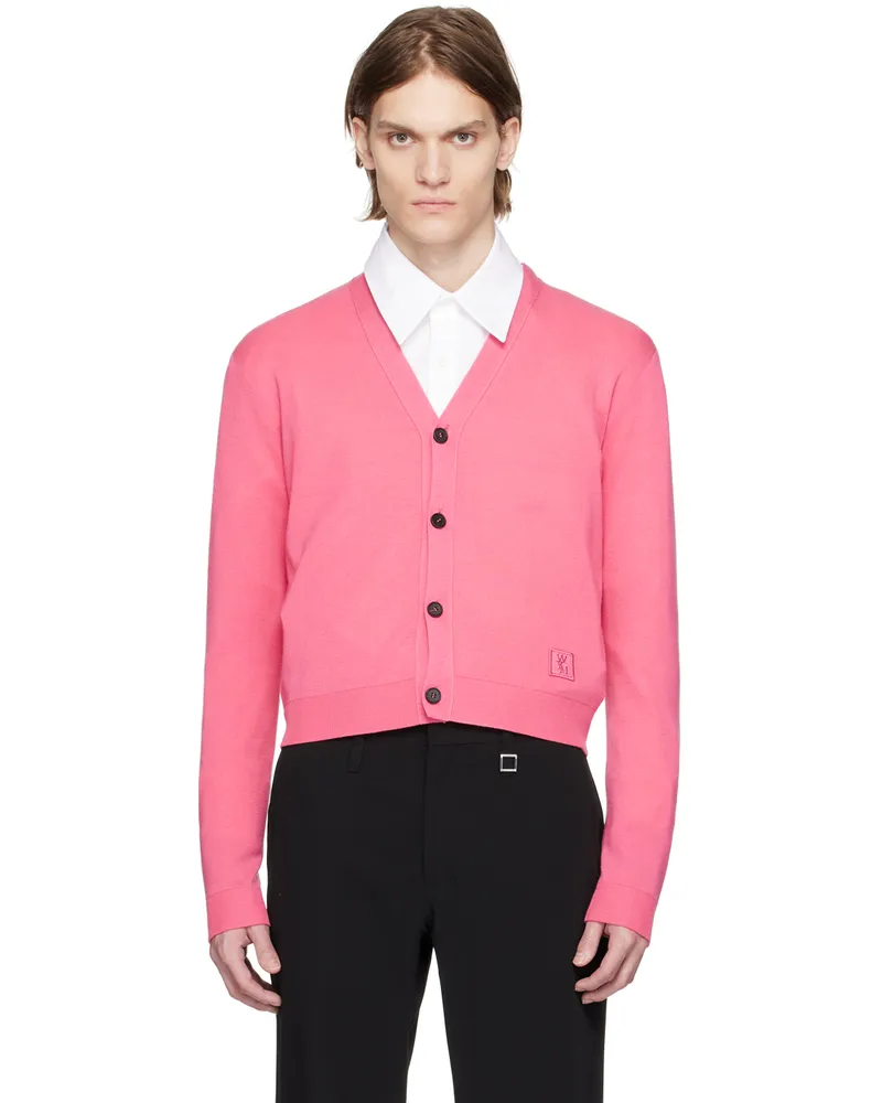 Wooyoungmi Pink Cropped Cardigan Pink