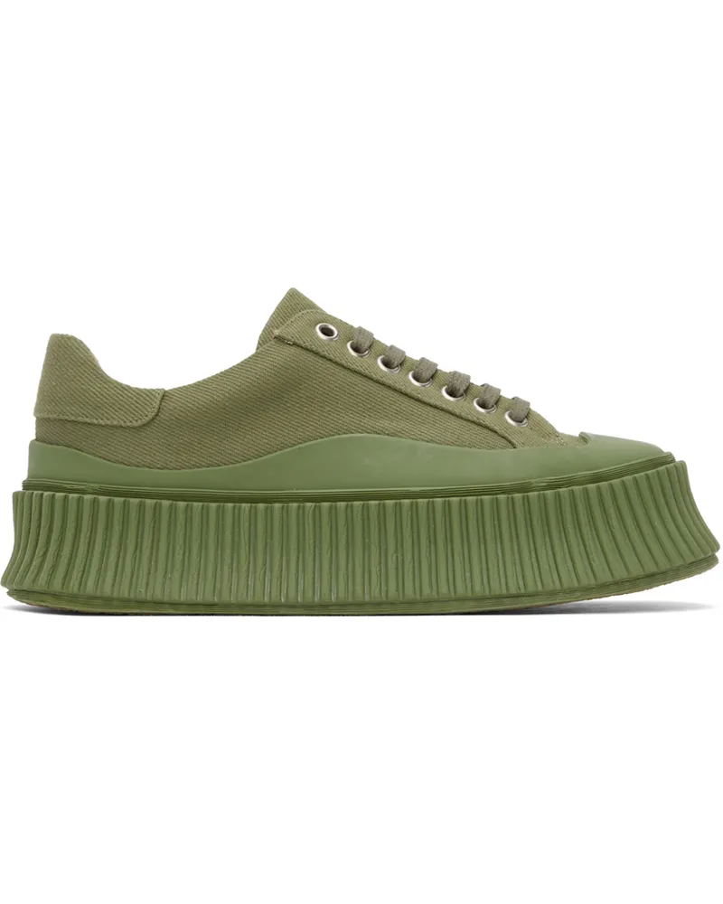 Jil Sander Green Platform Sneakers 312
