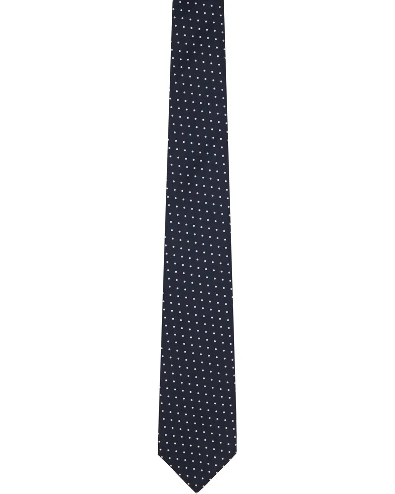 Tom Ford Navy Micro Dot Weave Tie Hb825navy