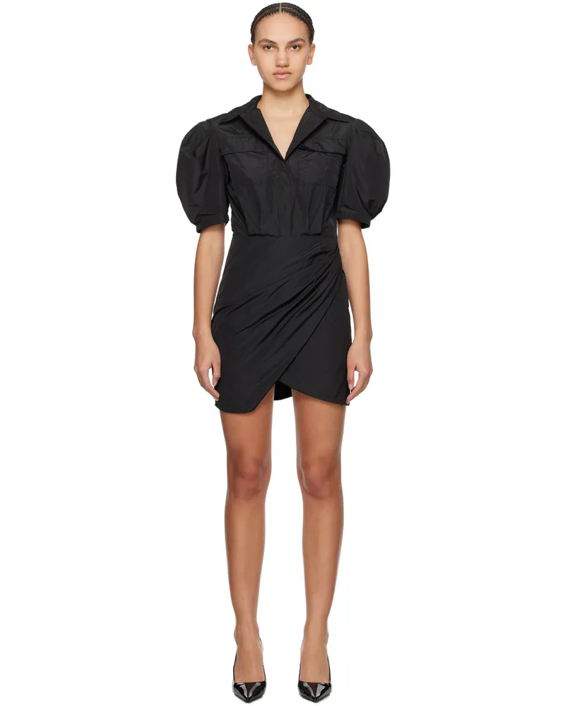 MSGM Black Balloon Minidress 99
