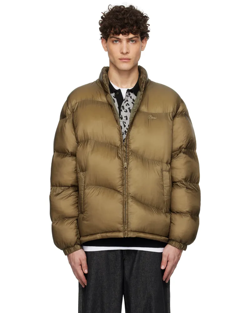 Dime Gold Classic Ripstop Puffer Jacket Gold