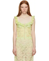 Ichiyo SSENSE Exclusive Green Lace Bustier Green