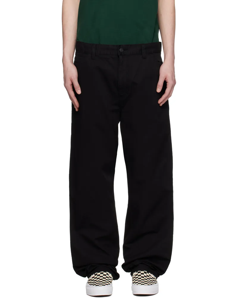Carhartt WIP Black Single Knee Trousers 89gd