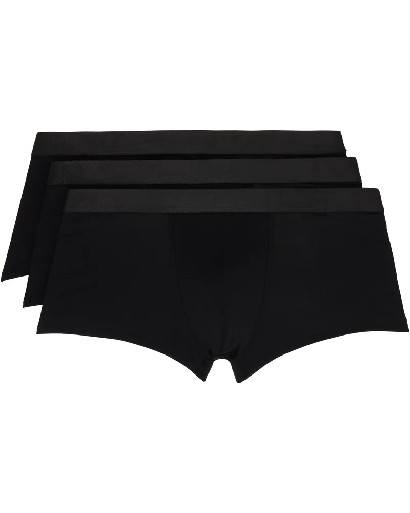 CDLP Three-Pack Black Trunk Boxer Briefs Black