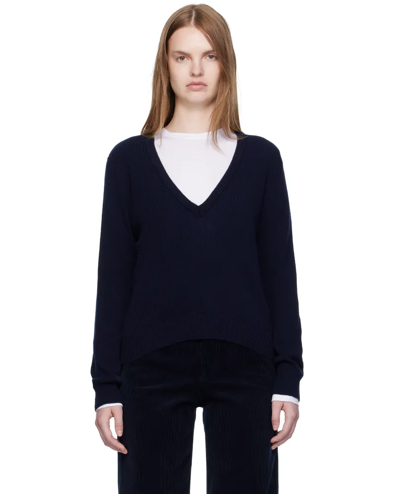 A.P.C. Navy Anae Sweater Iak