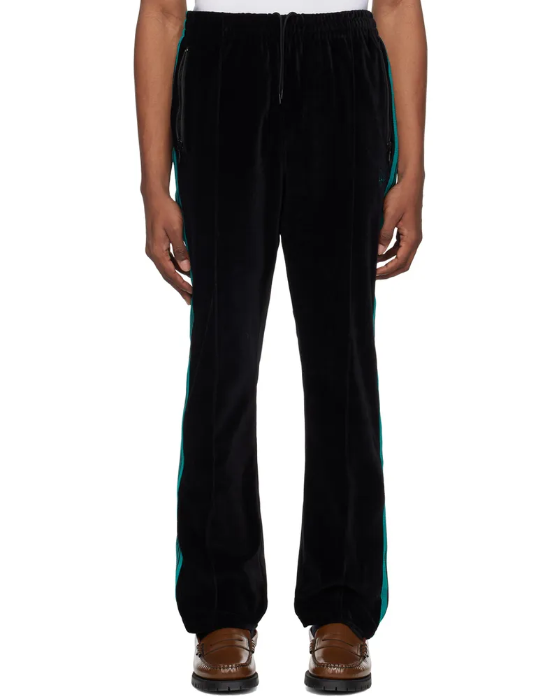 NEEDLES Black Narrow Track Pants C-black