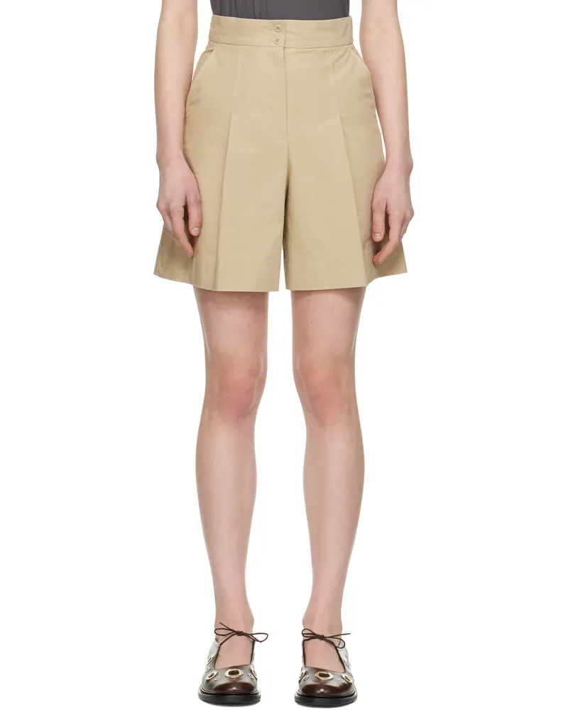 A.P.C. Beige Orlane Shorts Baa
