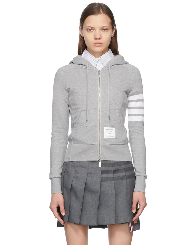 Thom Browne Grey Classic Hoodie Light