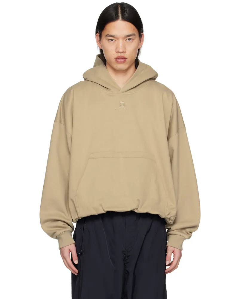 Wooyoungmi Beige Over Fit String Hoodie 740e