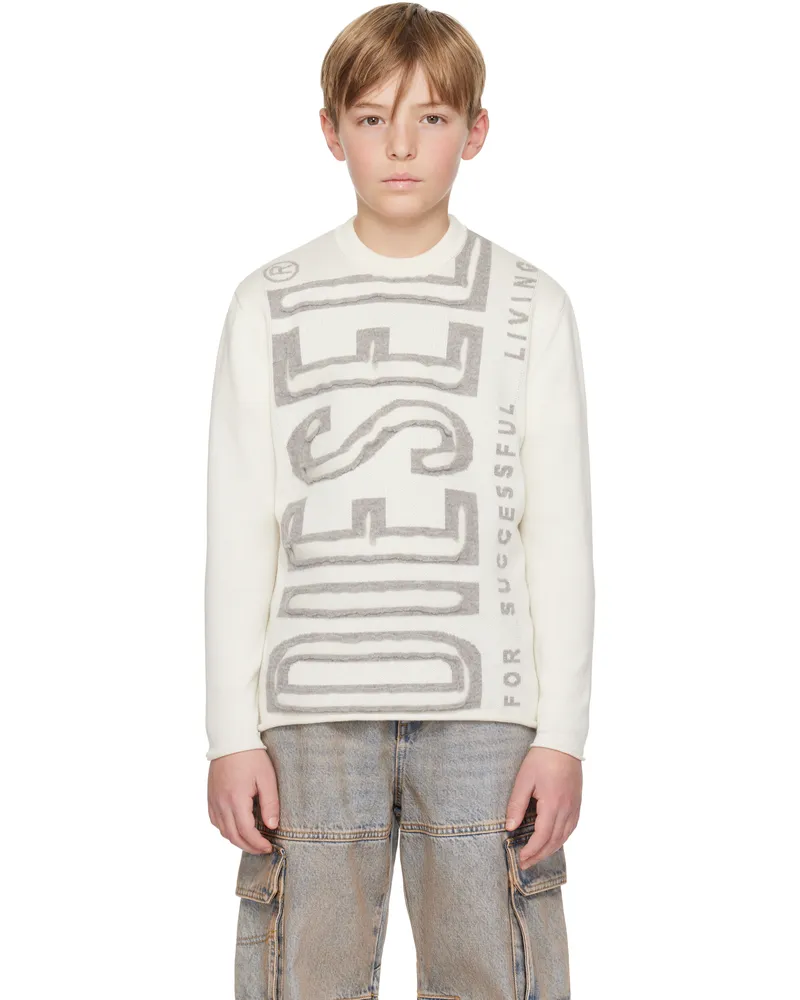 Diesel Kids Beige K-floyd-Over Sweater K129