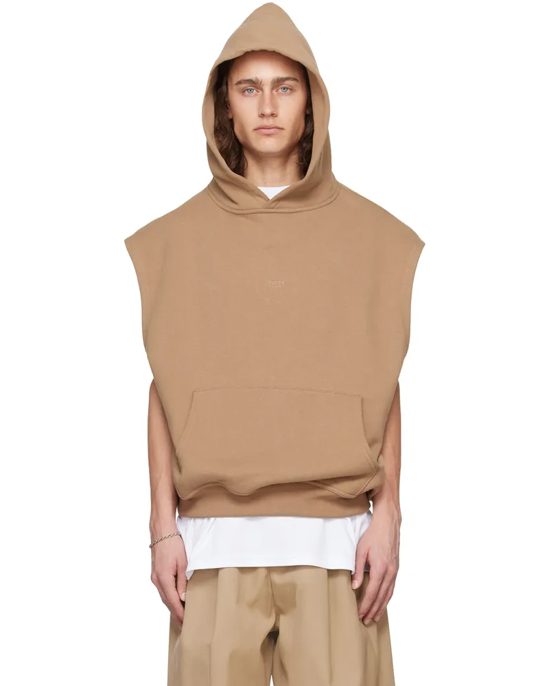 LOWNN Beige Signature Hoodie Beige