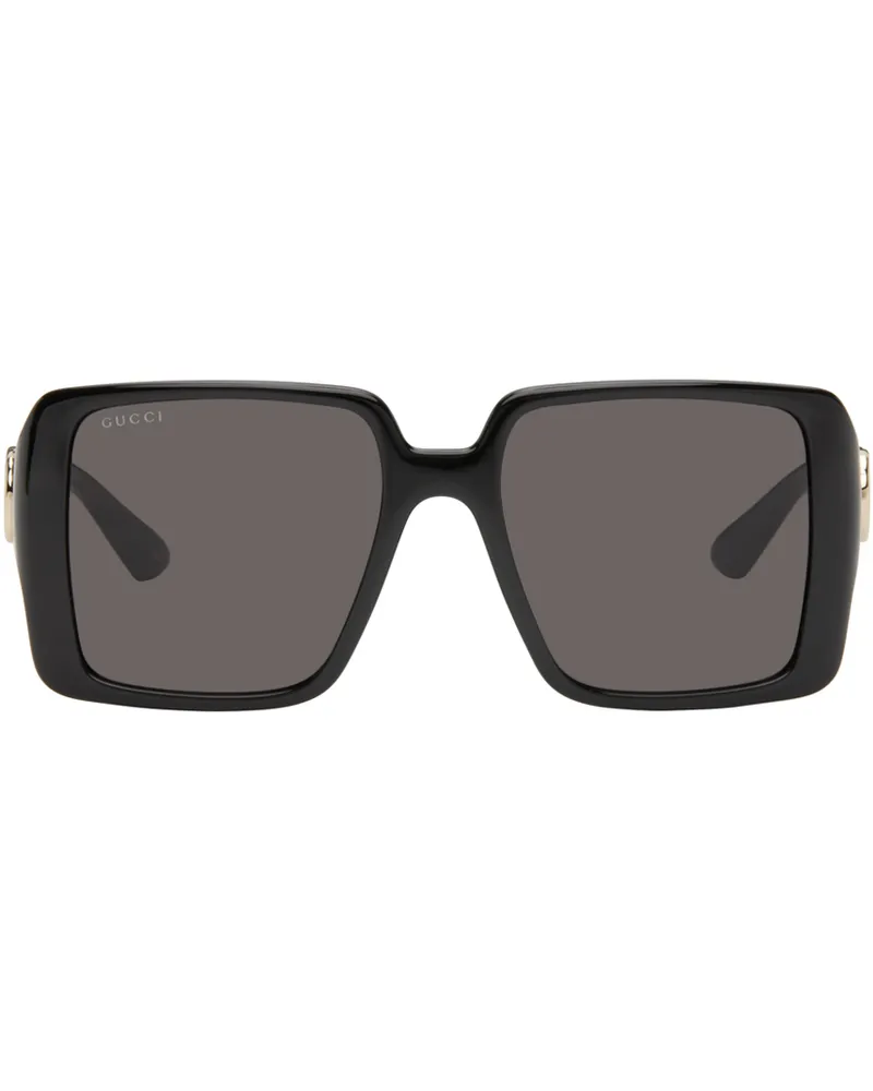 Gucci Black Square Frame Sunglasses 001