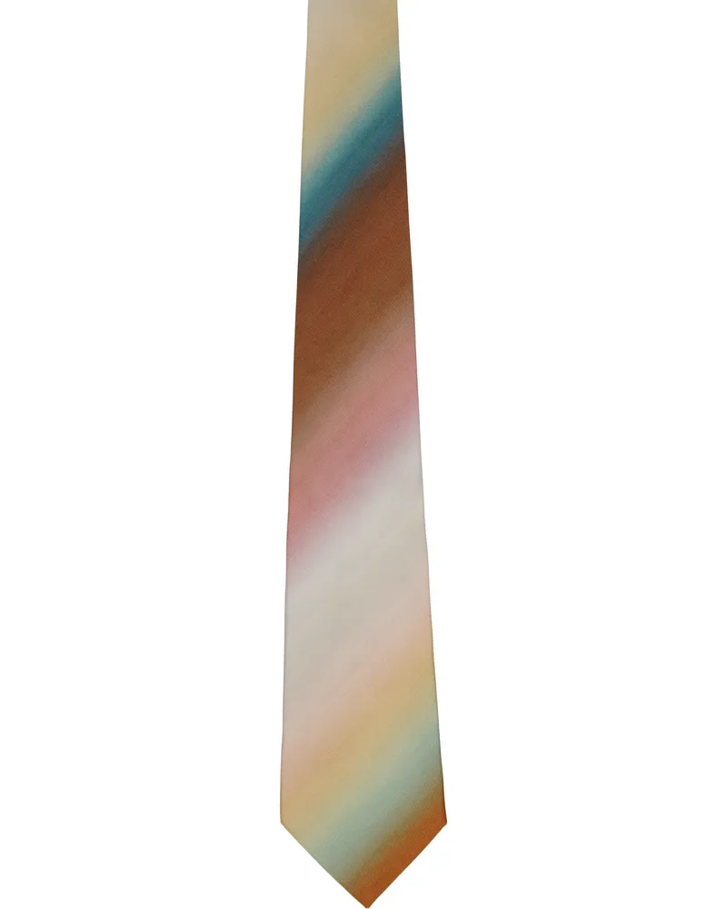 Paul Smith Multicolor 'Smith Stripe' Ombre Tie 92