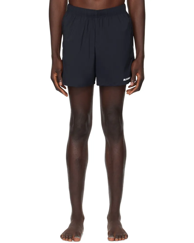 Jil Sander Navy Printed Swim Shorts 405