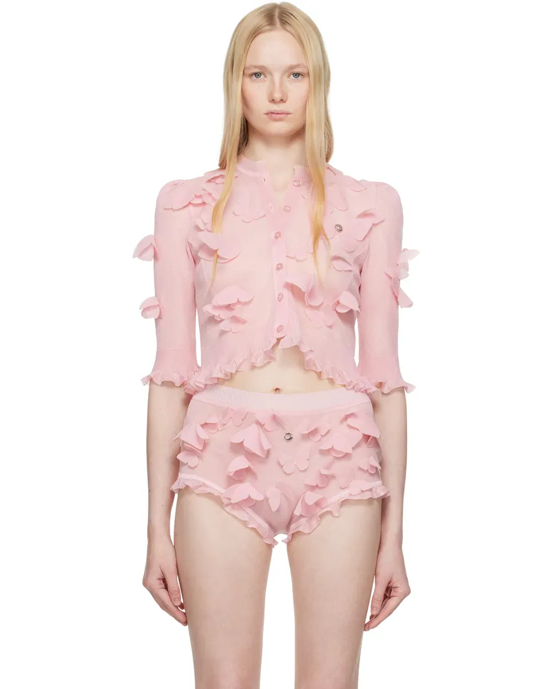 COPERNI Pink Knitted Butterfly Top Pink