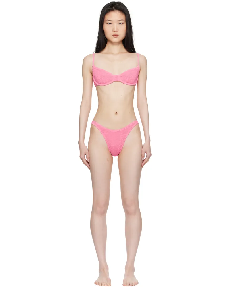 bond-eye Pink Gracie Balconette & Scene Brief Bikini Candy