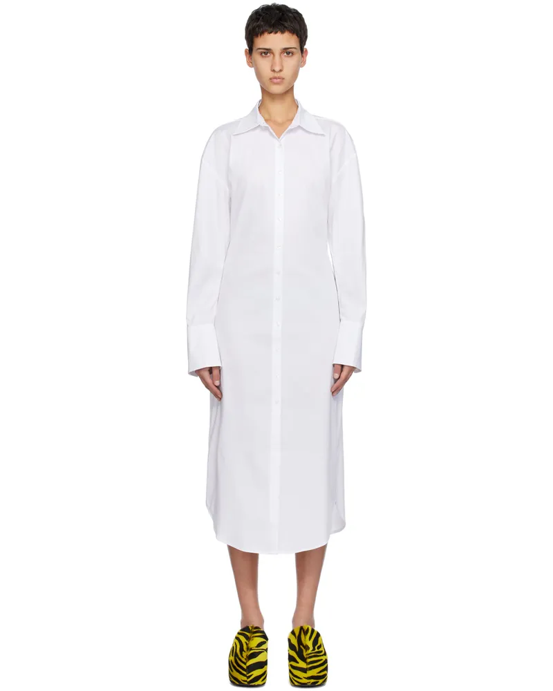 Simon Miller White Kerr Midi Dress Macadamia