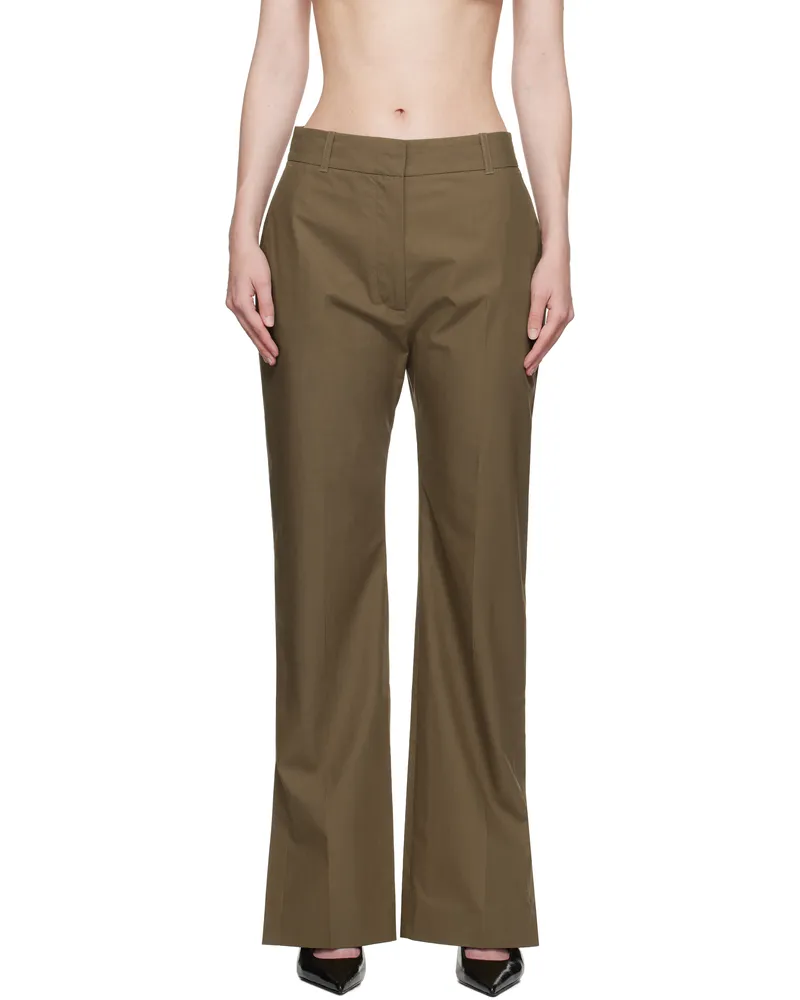 Studio Nicholson Taupe Mitra Trousers Boulder