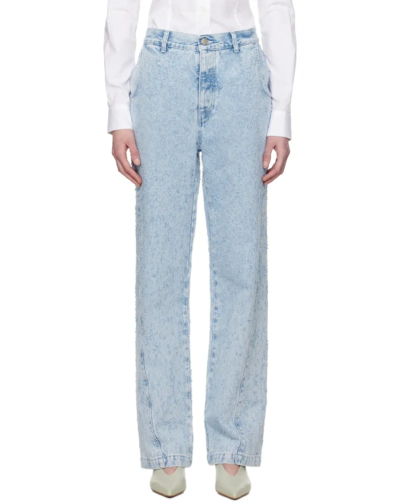 Mfpen Blue Twisted Seam Jeans Light