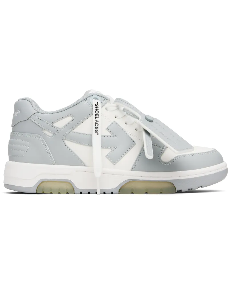 OFF-WHITE White & Gray Out Of Office Sneakers White