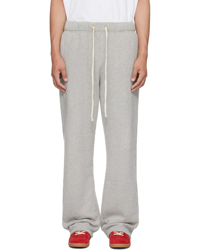 LES TIEN Gray Heavyweight Classic Sweatpants Heather