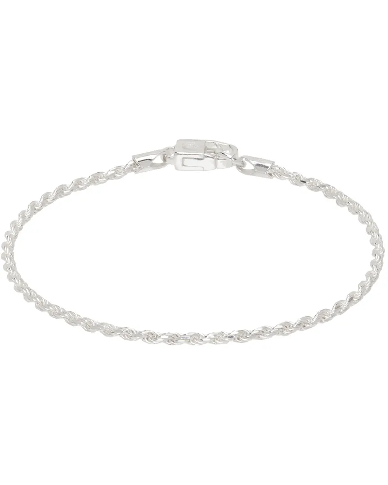 Hatton Labs Silver Rope Bracelet Silver
