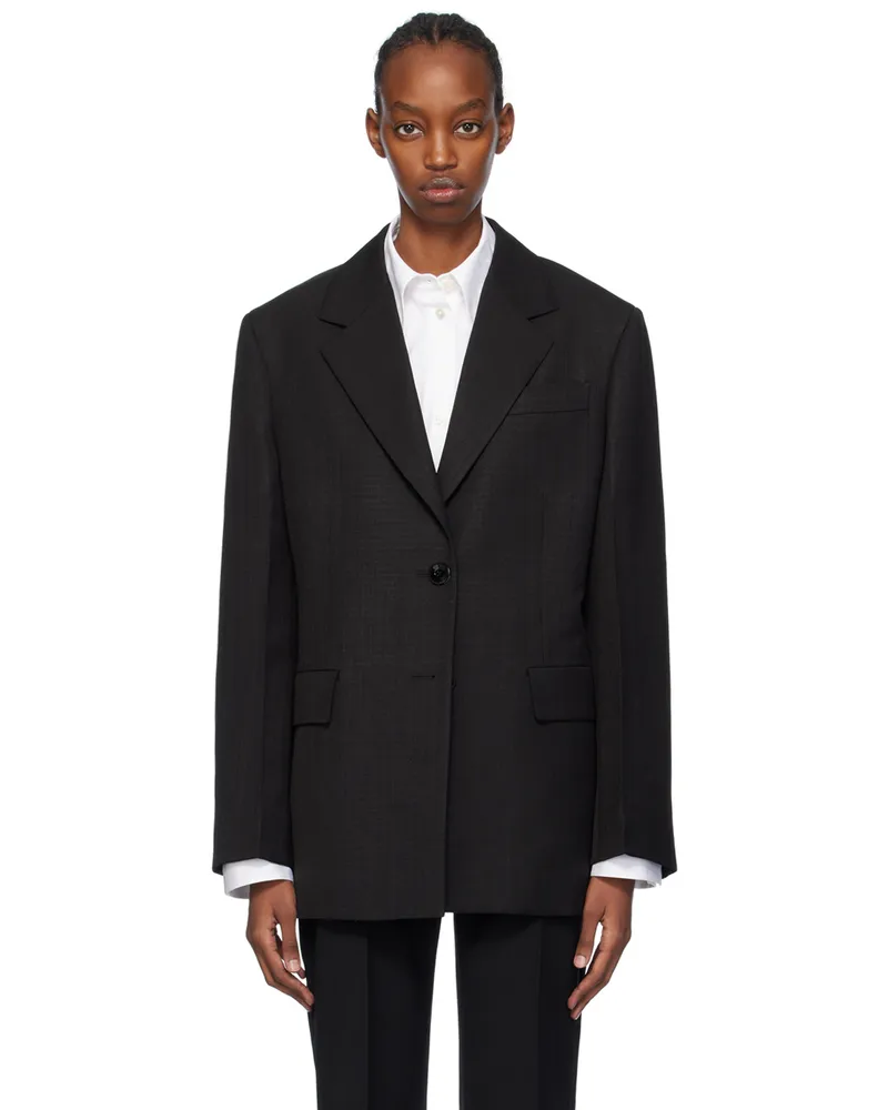 Jil Sander Black Tailored Blazer 001