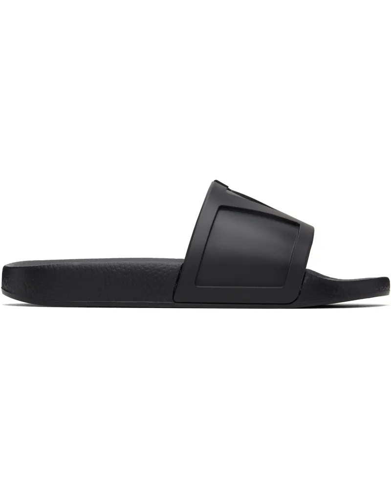 Valentino Garavani Black Coolside Pool Slides 0no