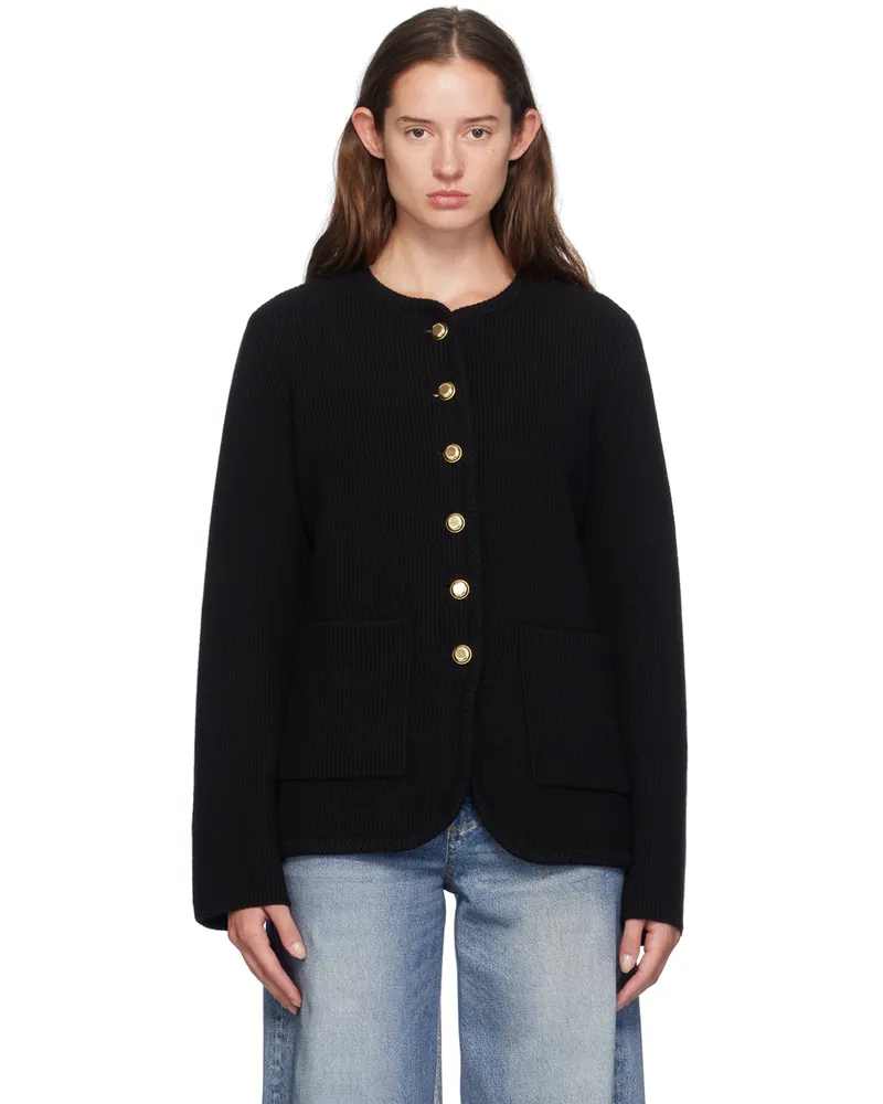 Rag & Bone Black Nancy Wool Cardigan Black