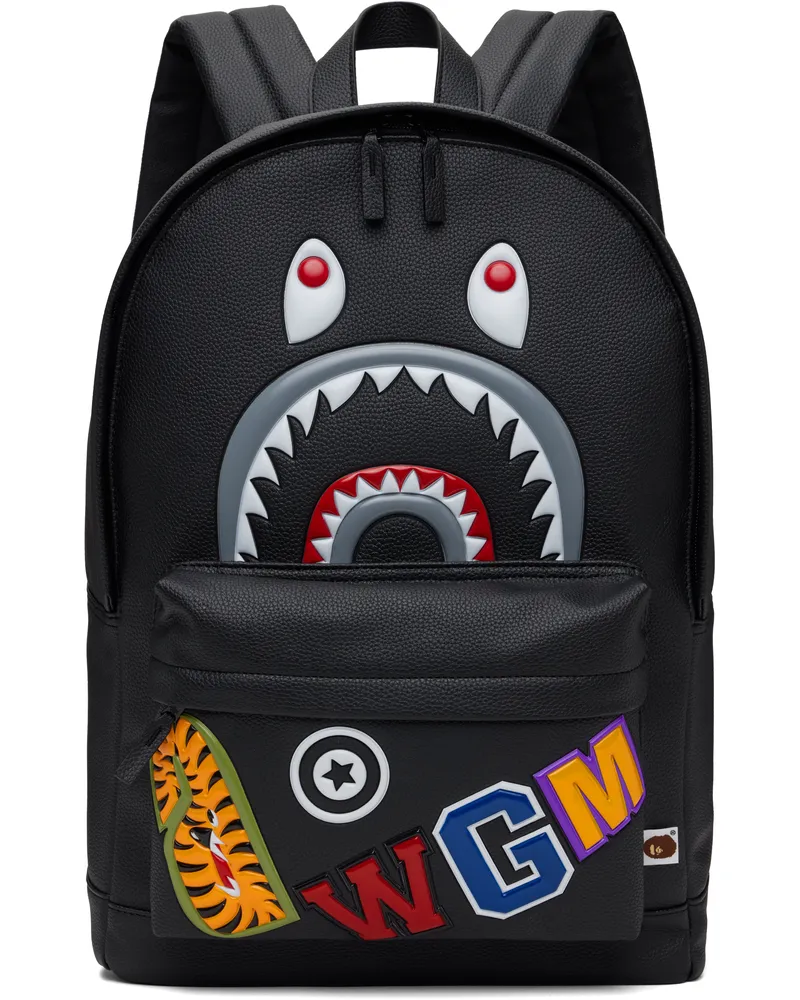 BAPE Black Shark Daypack Backpack Blk-black
