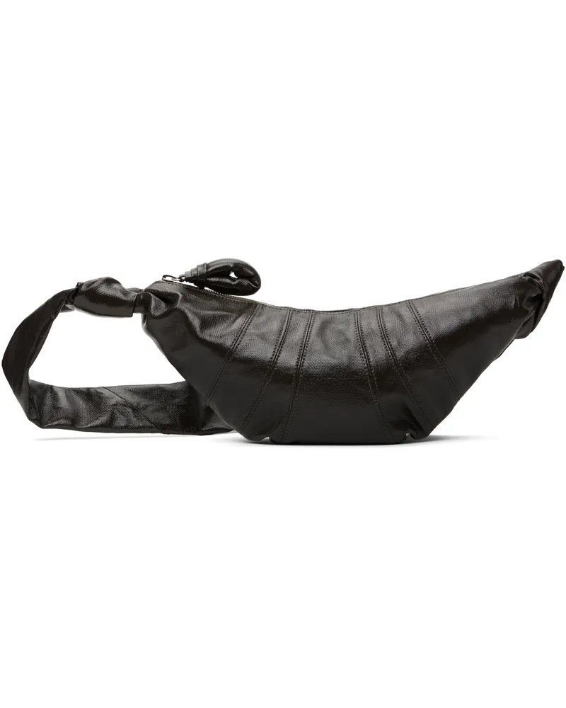 Christophe Lemaire Brown Small Croissant Bag Br501
