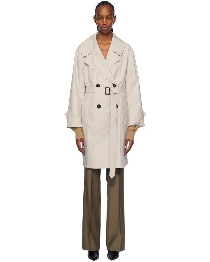 Max Mara Beige Vtrench Trench Coat 2