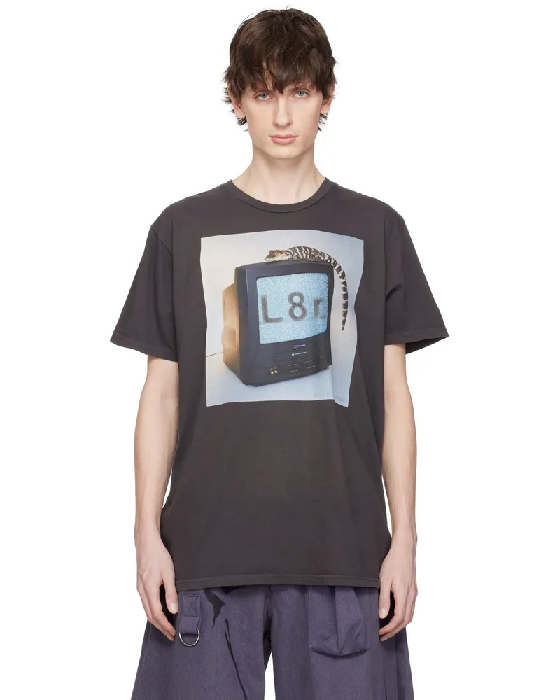 Collina Strada Gray 'L8R' Graphic T-shirt L8r