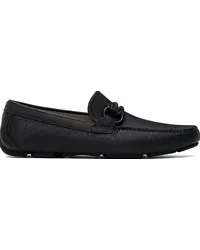 Ferragamo Black Driver Loafers Nero