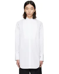 Jil Sander White Plastron Shirt White