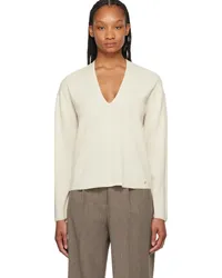 Anine Bing Off-White Athena Sweater Cream