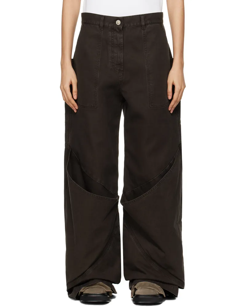 ATTICO Brown Long Jeans 064