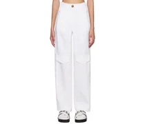 White Pocket Trousers