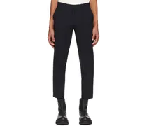Navy Straight Trousers