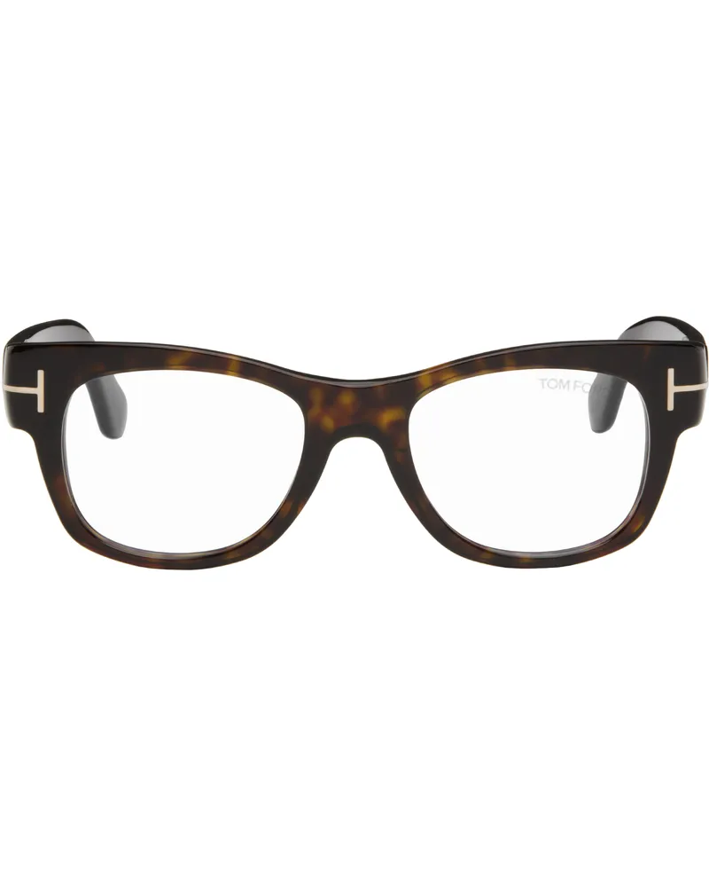 Tom Ford Brown Square Glasses 052