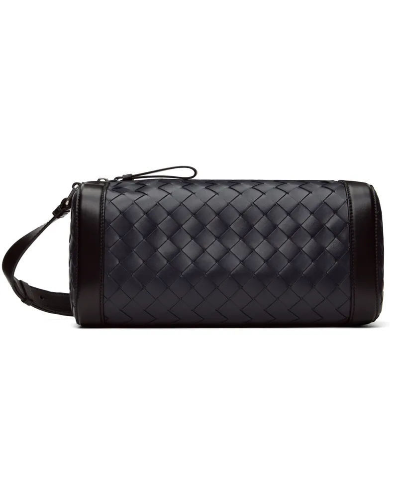Bottega Veneta Navy & Black Brick Intrecciato Bag 4040
